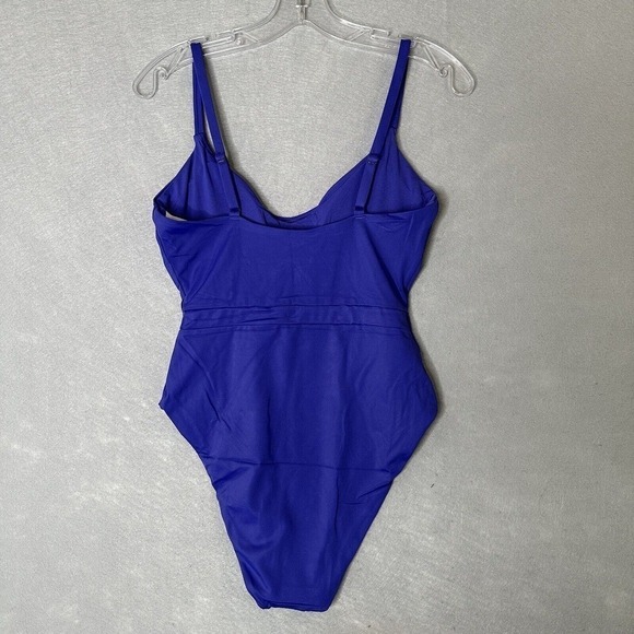 Andie The Samoa One Piece Bathing Suit Women Sz Medium Lapis Blue Cut Out NWT - Picture 4 of 16